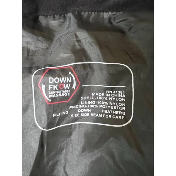 Down Fkow Blue Hooded Winter Ski Jacket 3XL (Fits Smaller) - Picture 11 of 13